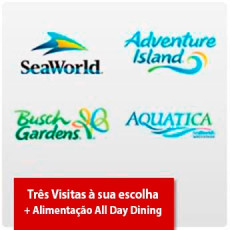 SeaWorld Orlando Three Park Ticket + All Day Dining